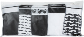 ASOS 5 Pack Trunks With Moustache