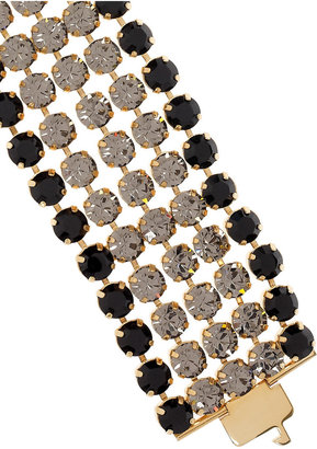 Miu Miu Gold-plated crystal cameo bracelet