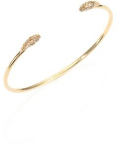 Alexis Bittar Fine Multicolor Diamond & 18K Yellow Gold Cuff Bracelet