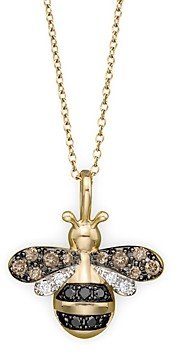 Bloomingdale's Diamond Bumble Bee Pendant Set In 14K Yellow Gold, 0.20 ct. t.w. - 100% Exclusive