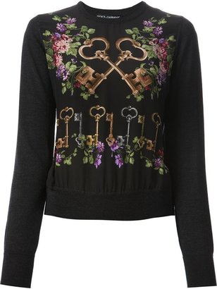 Dolce & Gabbana floral print jumper
