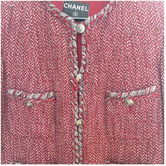 Chanel Burgundy Cotton Biker jacket