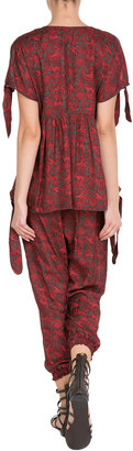 Anna Sui Printed Harem Pants