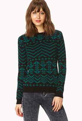 Forever 21 Classic Geo Sweater