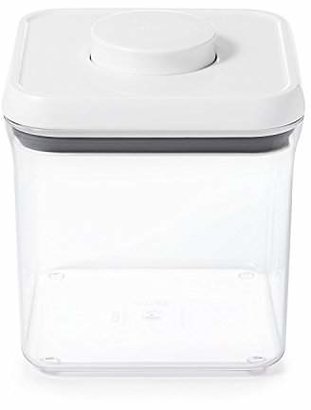 OXO Good Grips Large Pop Container Square - 2.3 L, White/Transparent