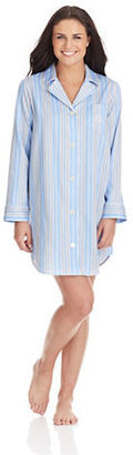 Lauren Ralph Lauren Striped Long Sleeve Sleep Shirt
