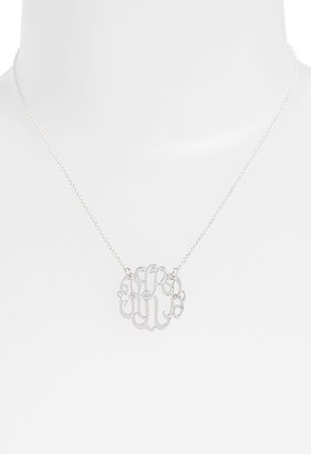 Argentovivo Personalized Small 3-Initial Letter Monogram Necklace