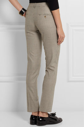 Michael Kors Samantha houndstooth stretch-wool skinny pants