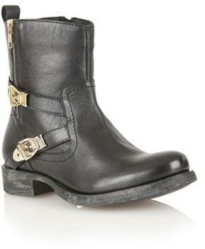 Ravel Black 65 'Demetria' leather ankle boots