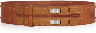 Rag and Bone 3856 Rag & bone Faux stingray-paneled leather belt