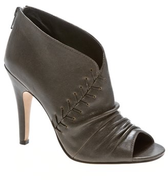 Sm Luxe Tinge Rouched Leather Bootie
