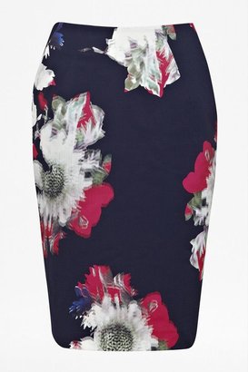 French Connection Wilderness bloom pencil skirt