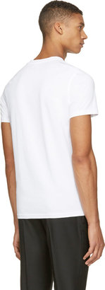 Kris Van Assche Krisvanassche White Single Stripe T-Shirt