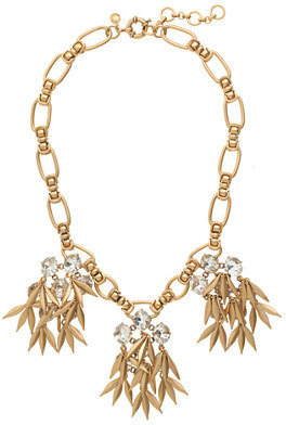 J.Crew Jeweled quill statement necklace