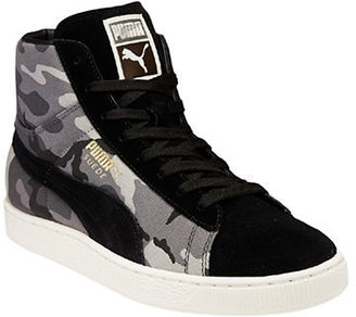 Puma Suede Mid Classic and Rugged-BLACK-9