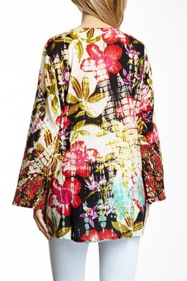 Chaudry Bell Sleeve Printed Tunic