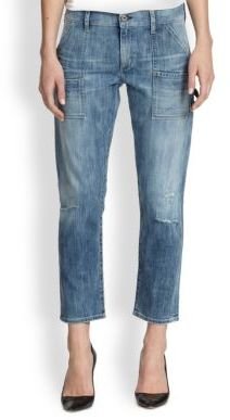 Citizens of Humanity Cropped Carpenter Straight-Leg Jeans