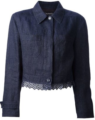 Chanel Vintage lace trim jacket