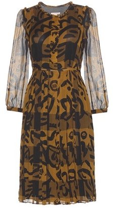 Burberry Elenor Printed Silk Dress