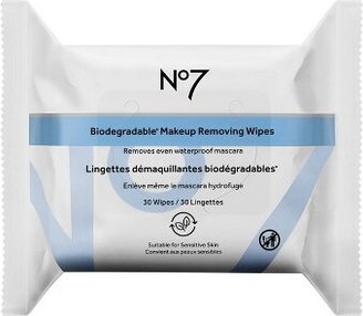 No7 Biodegradable Unscented Makeup Removing Wipes - 30ct