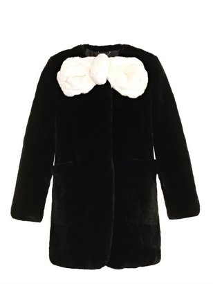 Marc Jacobs Black and white fur coat