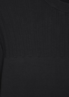 Armani Collezioni Black stretch knit jumper