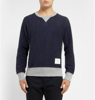 Thom Browne Panelled Cotton-Jersey Sweatshirt