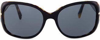 Prada PR08OS Havana rectangle sunglasses
