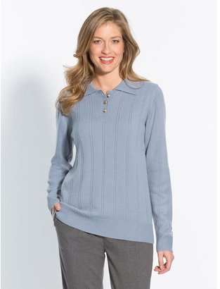 La Redoute CHARMANCE Sweater with Polo-Style Colla, Ribbed Edging