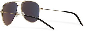 Saint Laurent Classic 11 Metal Aviator Sunglasses