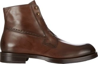 Barneys New York Perforated Lace-Up Boots