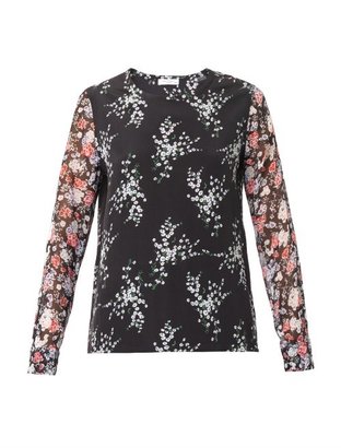 Equipment Liam floral-print blouse