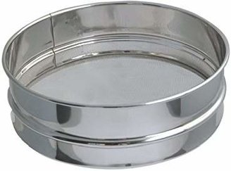 Debuyer De Buyer 4604.21 Stainless Steel Flour Sieve with Stainless Steel Mesh, 21 cm Diameter
