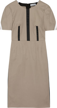 Jil Sander Paneled stretch-cotton dress