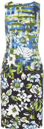 Oscar de la Renta Floral-print stretch-cotton dress