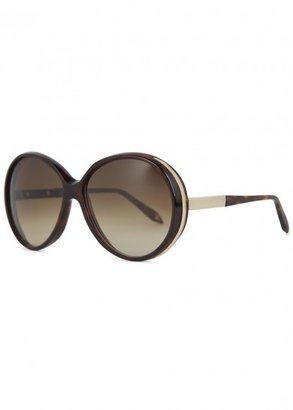 Victoria Beckham Sunbeam Loren oval frame sunglasses