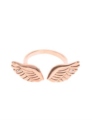 Rosegold AAMAYA BY PRIYANKA Angel Wings rose-gold plated ring