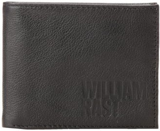 William Rast Men's Slimfold Wallet with Wing, Black