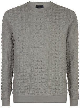 Giorgio Armani 3D Houndstooth Textured Sweater