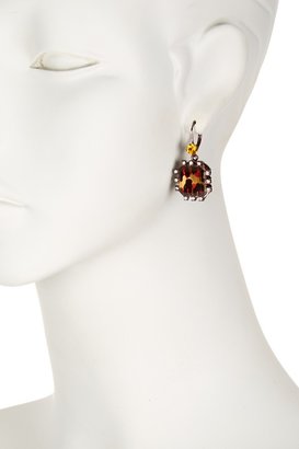 Betsey Johnson Hollywood Glam'  Leopard Drop Earrings