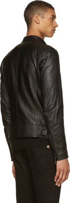Belstaff Black Creased Leather K-Racer Jacket