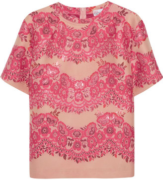 RED Valentino Cropped Brocade Top