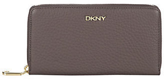 DKNY Large Tumbled Leather Zip-Around Wallet