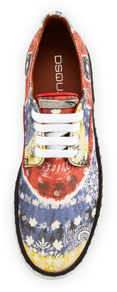 DSquared 1090 Dsquared2 Canvas Low-Top Sneaker, Multicolor