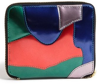Comme des Garcons Metallic Patchwork French Wallet