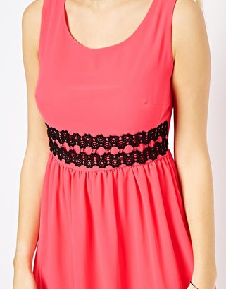Love Skater Dress with Lace Waist