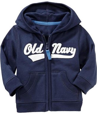 Old Navy Felt-Logo Zip-Front Hoodies for Baby