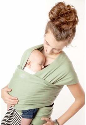 Moby Wrap Classic Baby Carrier in Moss