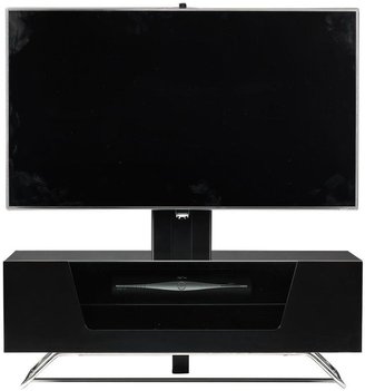 Alphason Chromium Cantilever TV Stand - Black