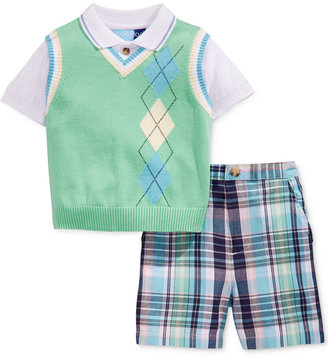 Good Lad Baby Boys' 3-Piece Polo, Sweater Vest & Shorts Set Web ID: 1900129